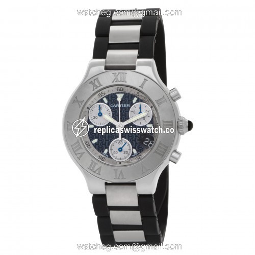 Cartier W10125U2 Chronoscaph 21 Quartz Unisex Stainless Steel Replica