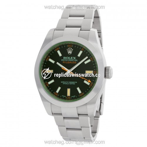 Rolex 116400GV Milgauss Automatic Male Stainless Steel Replica