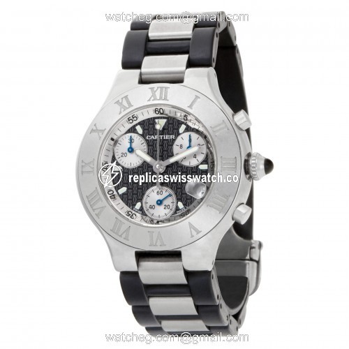 Cartier W31018H3 Chronoscaph 21 Quartz Unisex Stainless Steel Replica