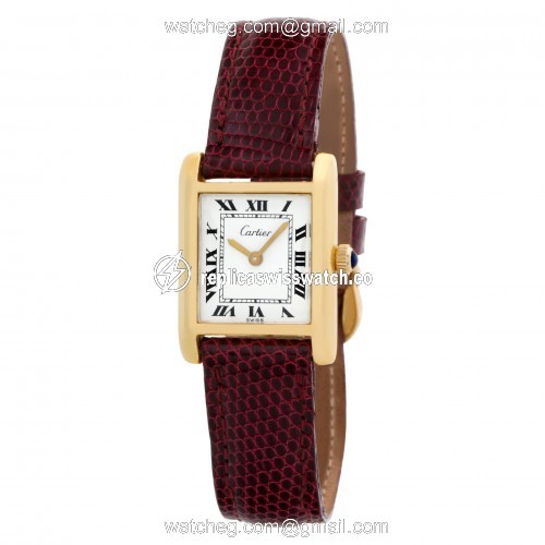Cartier 5512106 Tank Manual Female 18k Gold Fill Replica