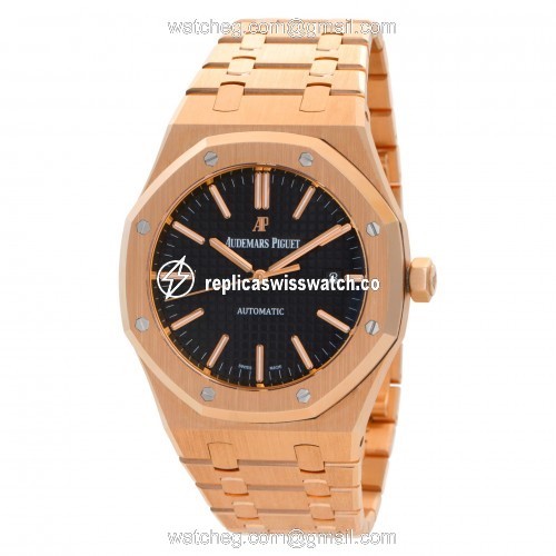 Audemars Piguet 15400OR.OO.1220OR.01 Royal Oak Automatic Male 18k Pink Gold Replica