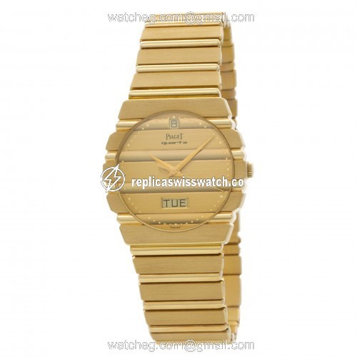 Piaget 15562 C 701 Polo Quartz Unisex 18k yellow gold Replica