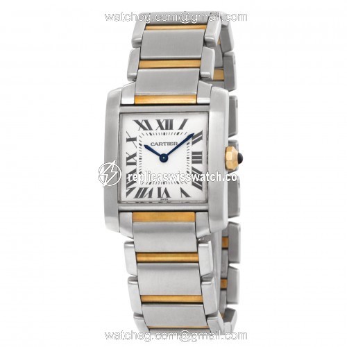 Cartier W51012Q4 Tank Francaise Quartz Unisex Stainless Steel Replica