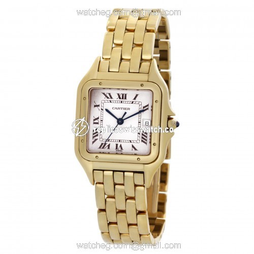 Cartier w25014B9 Panthere Quartz Unisex 18k yellow gold Replica