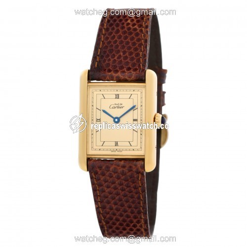 Cartier Cartier 1548 Tank Vermeil Quartz Unisex Vermeil Replica