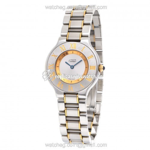 Cartier 14320 21 Quartz Female Stainless Steel Replica