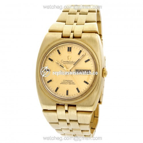 Omega 168.045 Constellation Automatic Male 18k yellow gold Replica