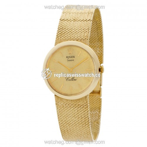 Rolex 653 Cellini Manual Unisex 14k yellow gold Replica