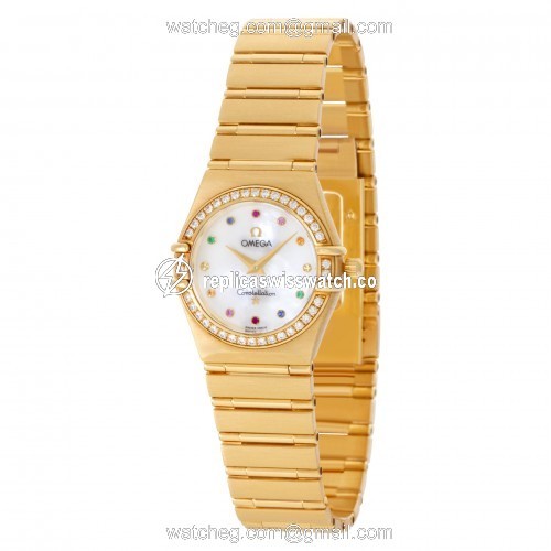 Omega 11777900 Constellation Quartz Female 18k yellow gold Replica