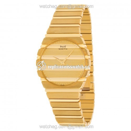Piaget 7661 C701 Polo Quartz Male 18k yellow gold Replica