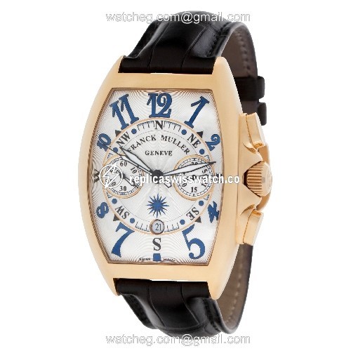 Franck Muller 8080 CC AT Chronograph Automatic Female 18k rose gold Replica