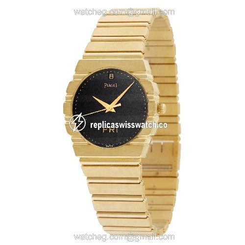 Piaget 15562 C 701 Polo Quartz Male 18k yellow gold Replica