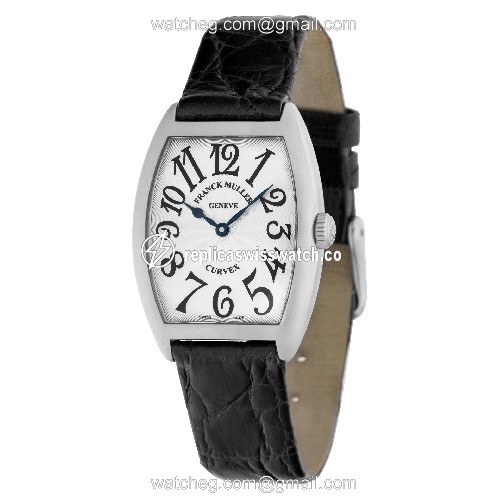 Franck Muller 7502qz Curvex Quartz Female 18k White Gold Replica