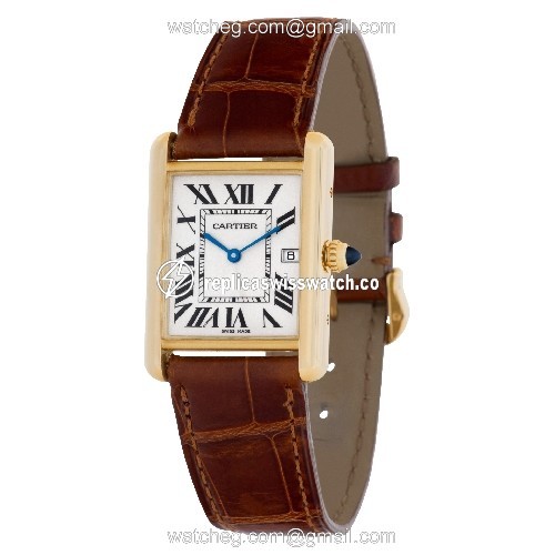 Cartier W1529756 Tank Louis Quartz Unisex 18k yellow gold Replica