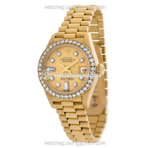 Rolex 69178 Datejust Automatic Female 18k yellow gold Replica