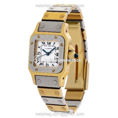 Cartier Limited Edition Santos Automatic Female 18k yellow gold Replica