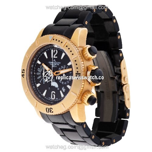 Jaeger LeCoultre Q1862740 Diving Chronograph Automatic Male 18k rose gold Replica