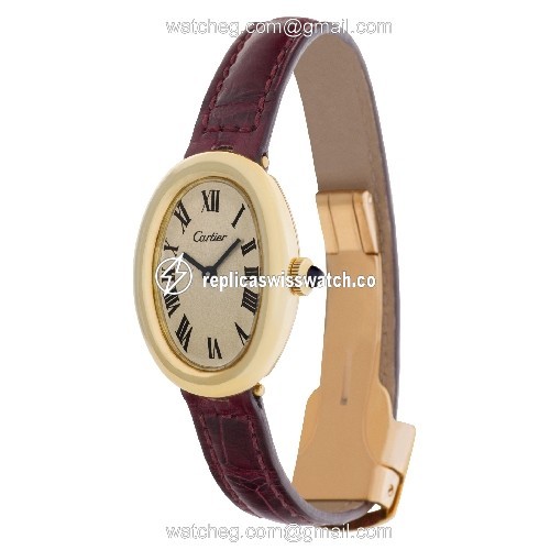 Cartier yg7743-1 Baignoire Manual Female 18k yellow gold Replica