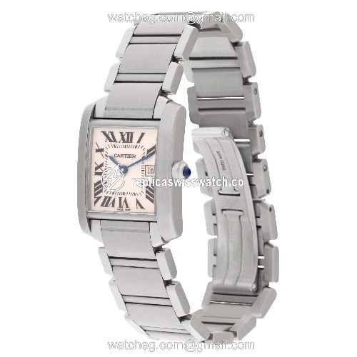 Cartier W51011Q3 Tank Francaise Quartz Female Stainless Steel Replica