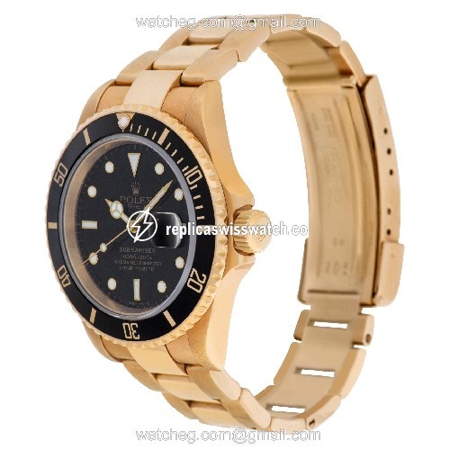 Rolex 16618 Submariner Automatic Male 18k yellow gold Replica