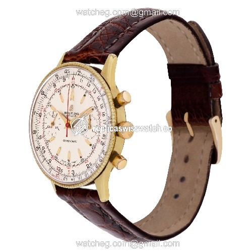 Breitling 808 Chronomat Manual Male Gold Plate Replica