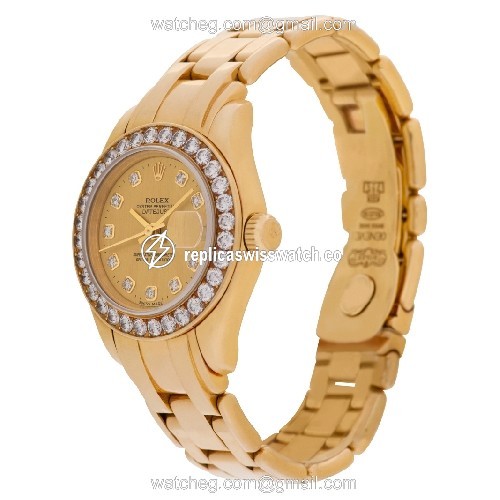 Rolex 80298 Pearlmaster Automatic Female 18k yellow gold Replica