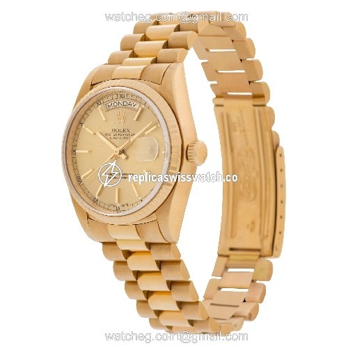 Rolex 18038 Day-Date Automatic Male 18k yellow gold Replica