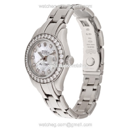 Rolex 80299 Pearlmaster Automatic Female 18k White Gold Replica
