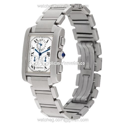 Cartier w51001q3 Tank Francaise Quartz Unisex Stainless Steel Replica