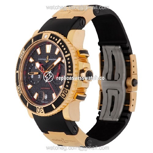 Ulysse Nardin 8006-102 maxi diver Automatic Male 18k yellow gold Replica