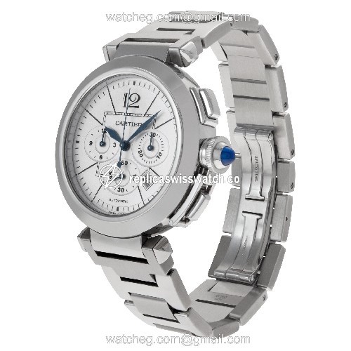Cartier w31085m7 Pasha 42mm Automatic Unisex Stainless Steel Replica