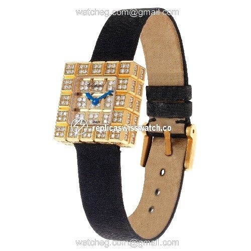 Chopard 13/7003-20 Ice Cube Quartz Female 18k yellow gold Replica