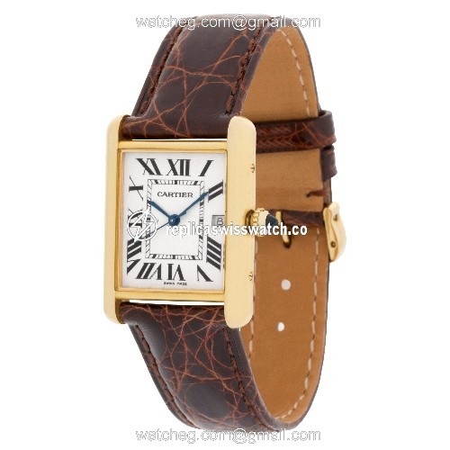 Cartier W1529756 Tank Louis Quartz Unisex 18k yellow gold Replica