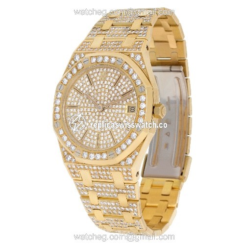 Audemars Piguet 56082BA Royal Oak Quartz Unisex 18k yellow gold Replica