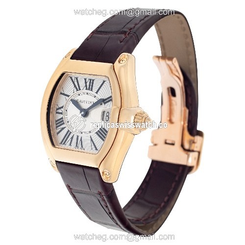 Cartier W62018Y5 Roadster Quartz Female 18k yellow gold Replica
