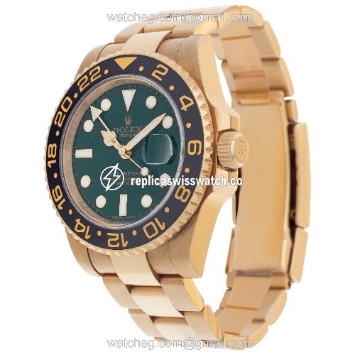 Rolex 116718 GMT-Master II Automatic Male 18k yellow gold Replica