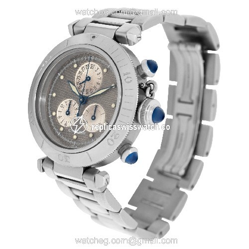 Cartier 1352 1 Pasha 35 Quartz Unisex Stainless Steel Replica