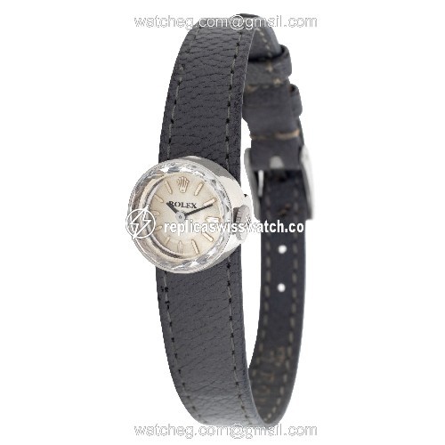 Rolex Rolex 5074 Chameleon Manual Female 14k White Gold Replica