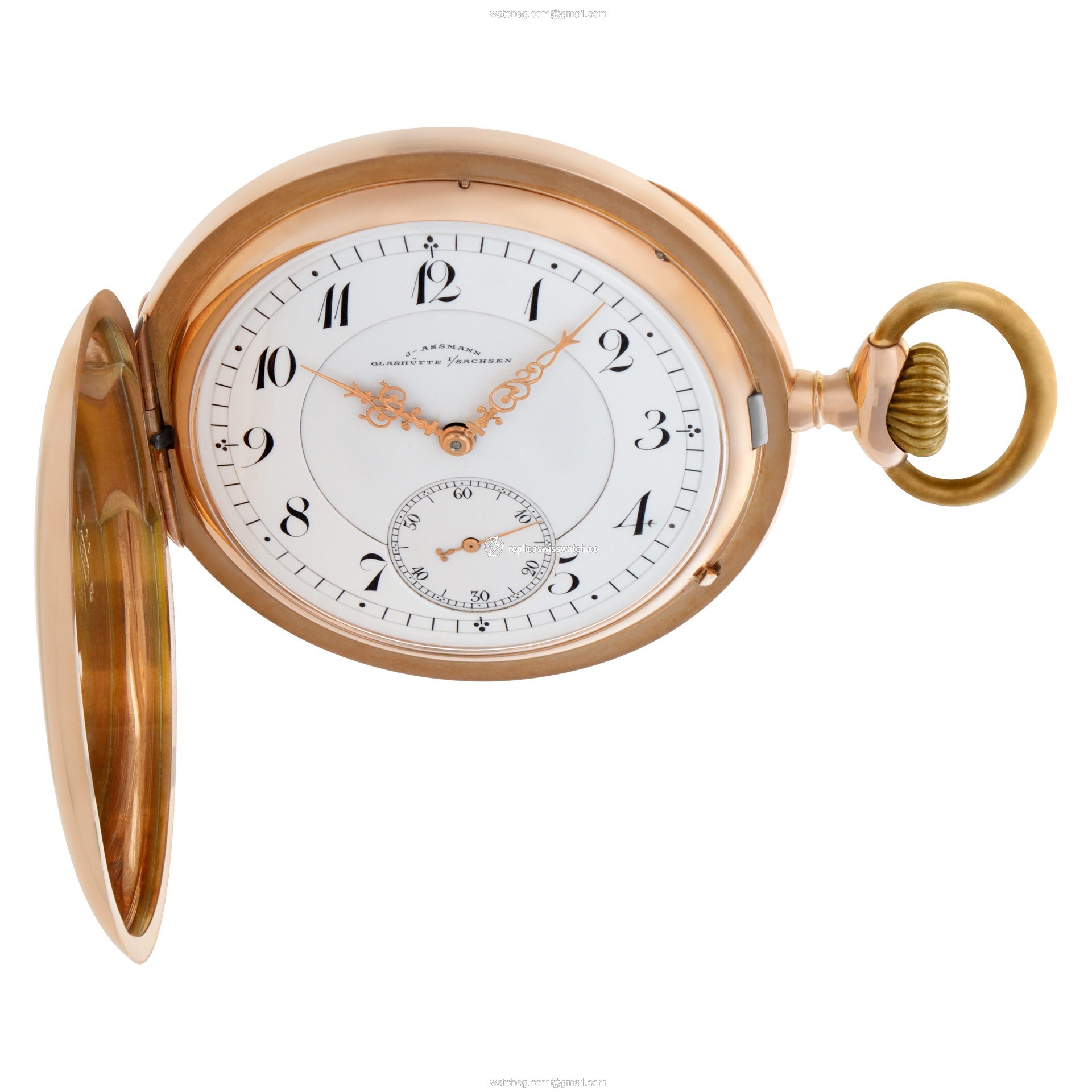 Glashutte Glashutte 3383 Certified pre-owned Manual Male 14k yellow gold Replica