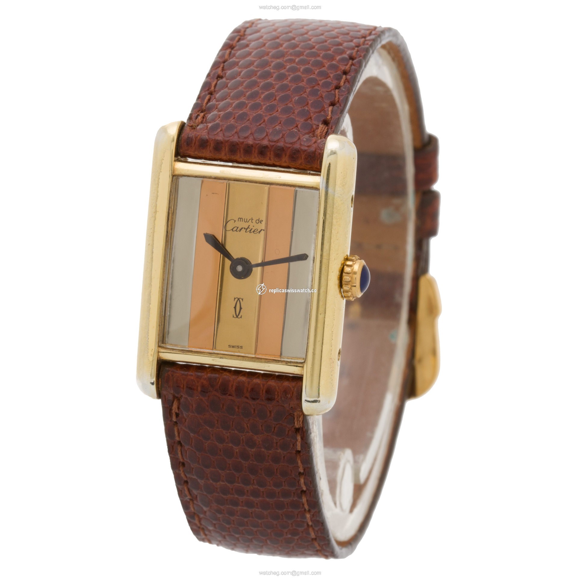Cartier 3146110 Tank Manual Female Vermeil Replica