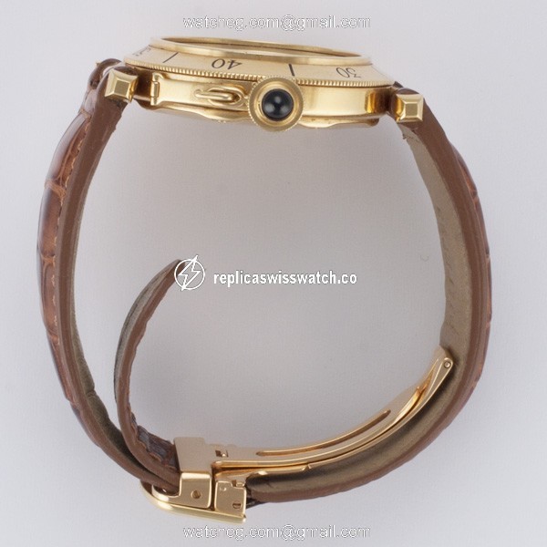 Cartier 1991 Pasha Automatic Male 18k yellow gold Replica