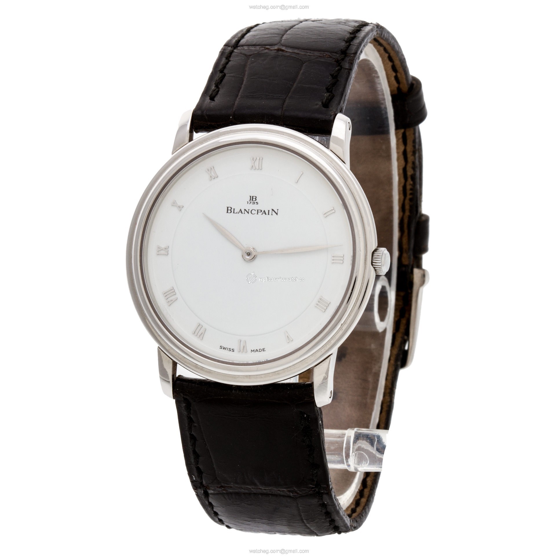 Blancpain 0021-3427-55 Villeret Manual Male Platinum Replica