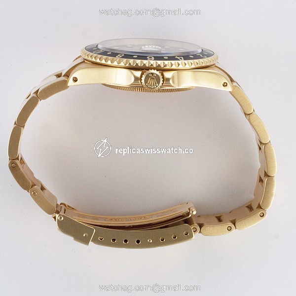 Rolex 16718 GMT-Master II Automatic Male 18k yellow gold Replica