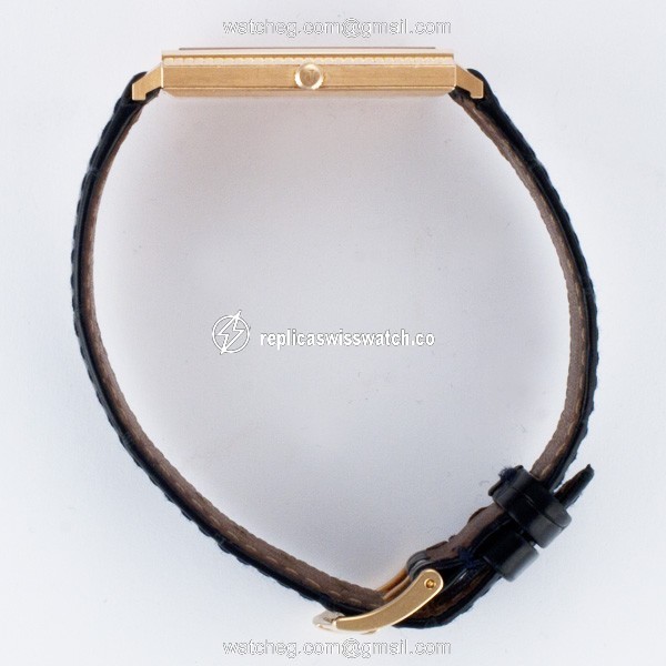 Piaget 90300 Black Tie Manual Male 18k rose gold Replica