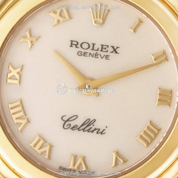 Rolex 6621 Cellini Quartz Female 18k yellow gold Replica