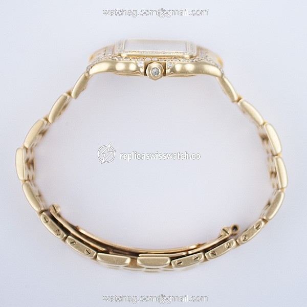Cartier 128000 M Panthere Quartz Female 18k yellow gold Replica