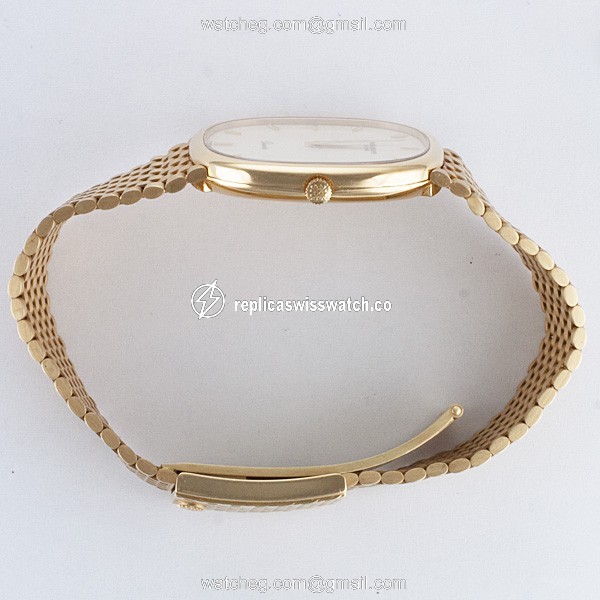 Patek Philippe 3838/1 Ellipse Quartz Male 18k yellow gold Replica