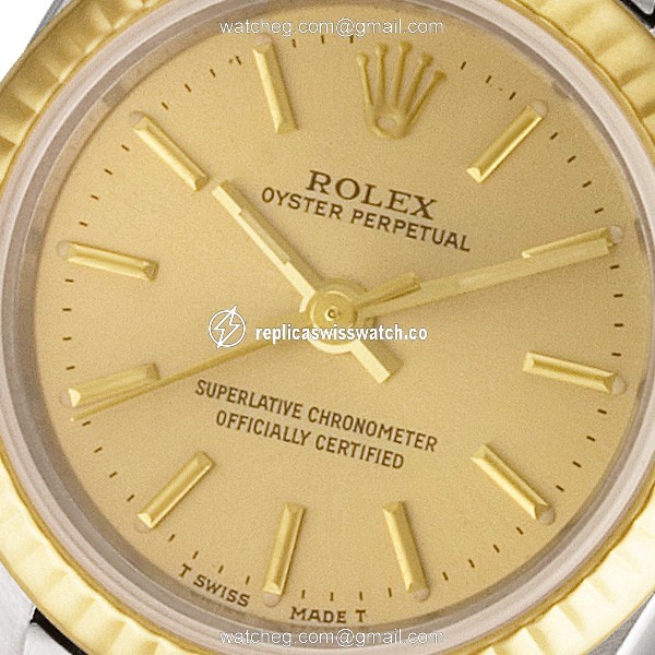 Rolex 67193 Oyster Perpetual Automatic Female Stainless Steel Replica
