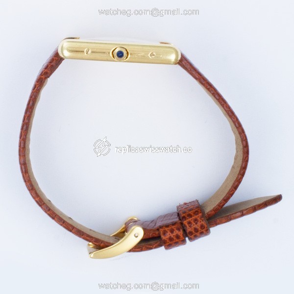 Cartier 8327D Tank Quartz Unisex Vermeil Replica
