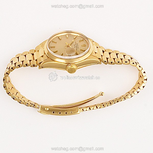 Rolex 6517 Date Automatic Female 18k yellow gold Replica